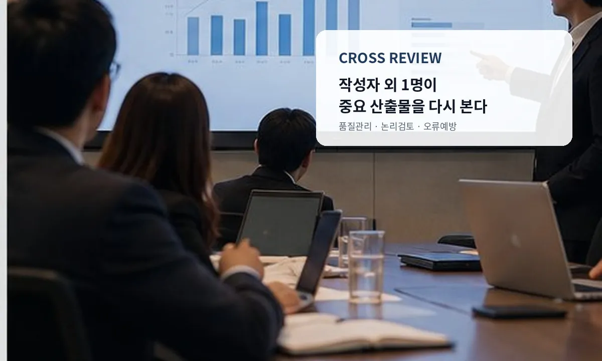 Cross Review 품질관리